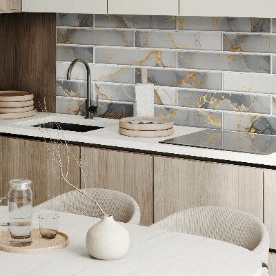 Rectangular decorative wall panel Stylish marble motif