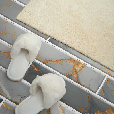 Rectangular decorative wall panel Stylish marble motif
