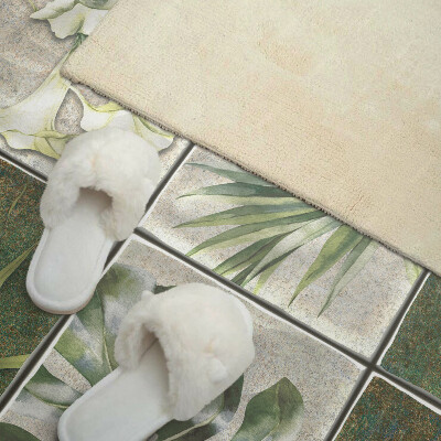 Rectangular wall panel Mosaic leaves from nature