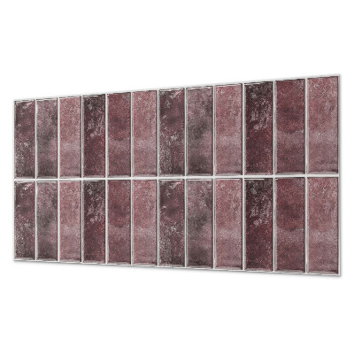 Rectangular wall panel Mosaic vertical stripes