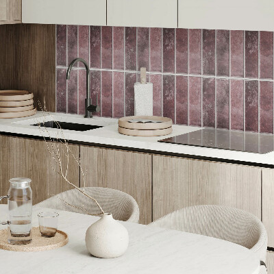 Rectangular wall panel Mosaic vertical stripes