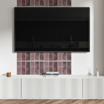 Rectangular wall panel Mosaic vertical stripes