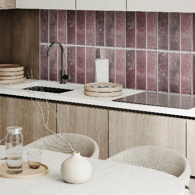 Rectangular wall panel Mosaic vertical stripes