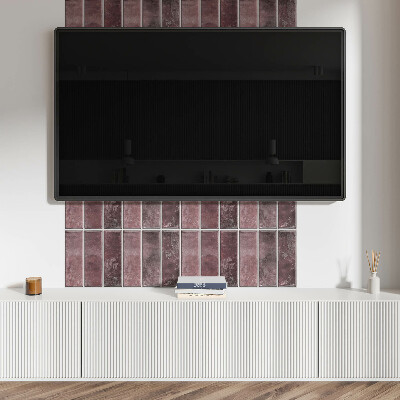 Rectangular wall panel Mosaic vertical stripes