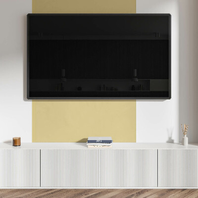 Rectangular bathroom wall panel Pastel shade of yellow