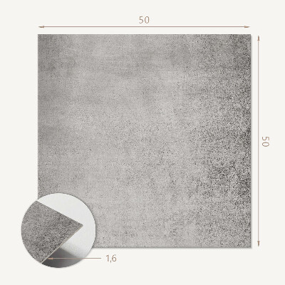 Wall panel square Raw concrete style
