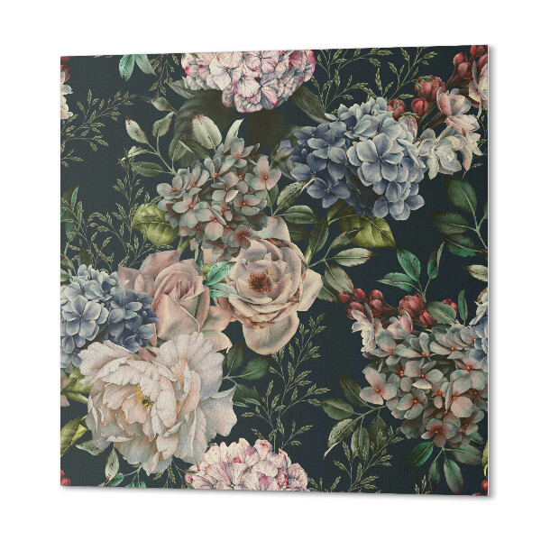 Pvc wall panel square Floral design