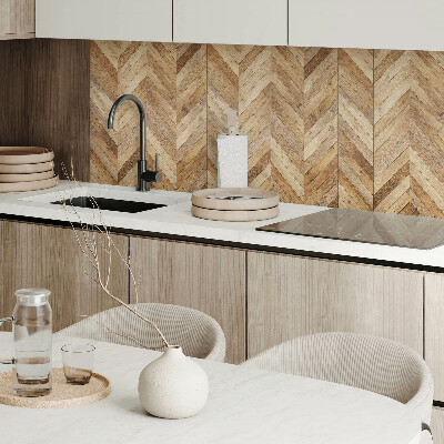 Pvc wall panel square Wooden herringbone pattern