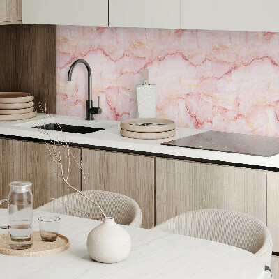Wall panel square Marble with wavy patterns