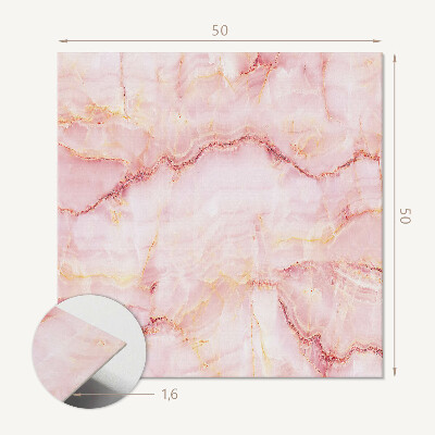 Wall panel square Marble with wavy patterns