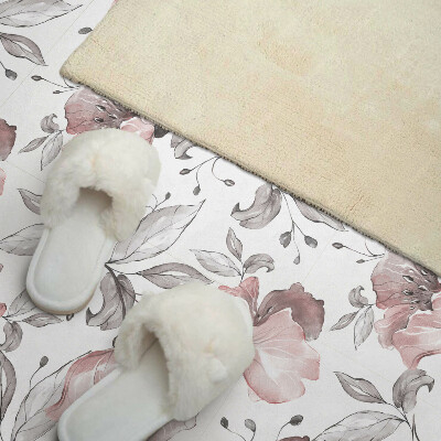 Wall paneling Watercolor flower pattern