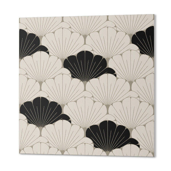 Wall panel square Artistic composition of leaves