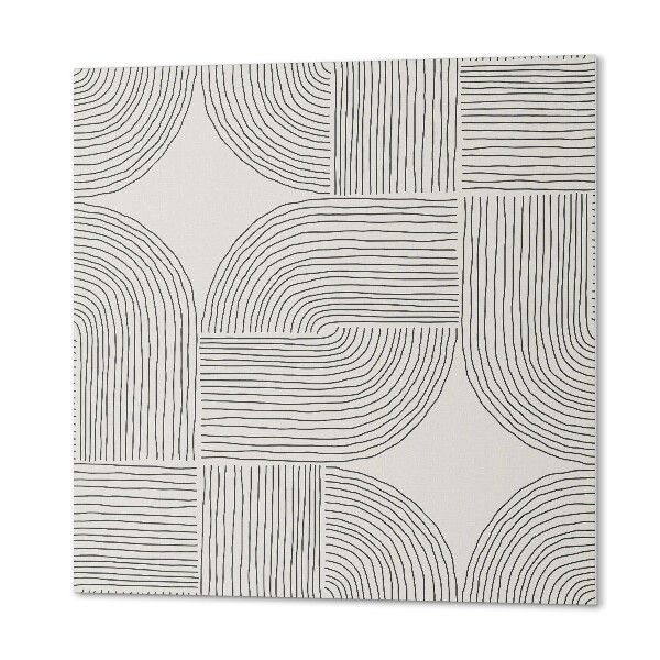 Wall panel square Abstract lines in geometric style