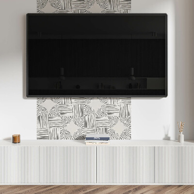 Wall panel square Abstract lines in geometric style
