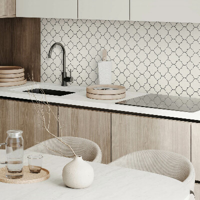 Pvc wall panel square Flowers in mesh design