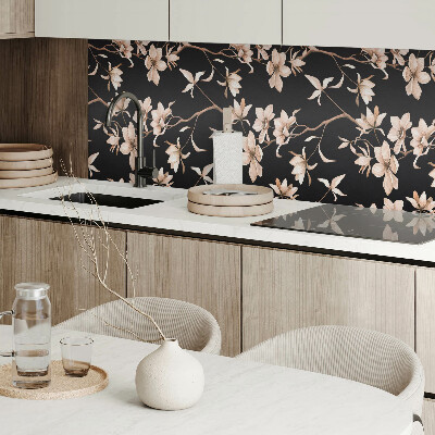 Wall panel square Flowers
