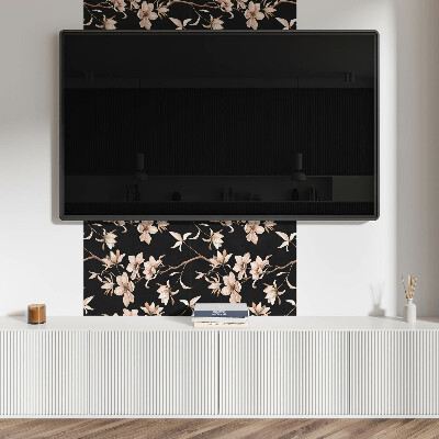 Wall panel square Flowers