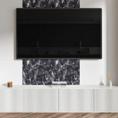 Wall panel square Marble composition with subtle veins