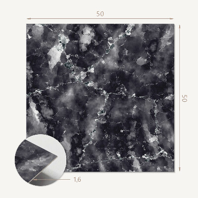 Wall panel square Marble composition with subtle veins