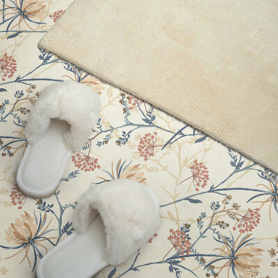 Pvc wall panel square Flowers in an artistic style