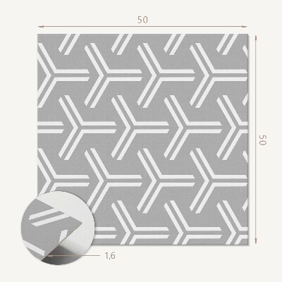 Pvc wall panel square Arrow motif in geometric design