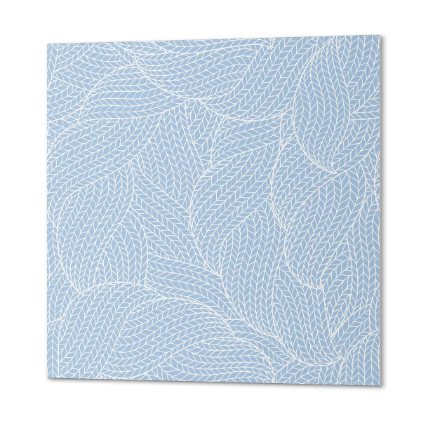 Pvc wall panel square Waves with leaf motif