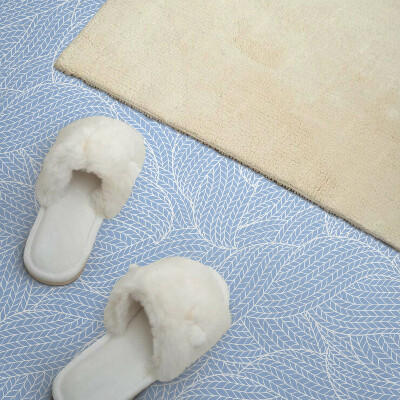 Pvc wall panel square Waves with leaf motif
