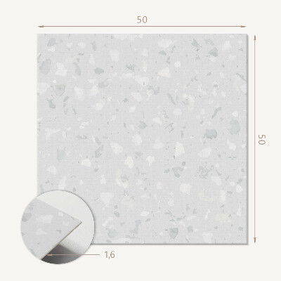 Pvc wall panel square Terrazzo in an artistic edition
