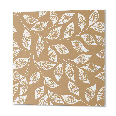 Wall paneling Leafy pattern on texture