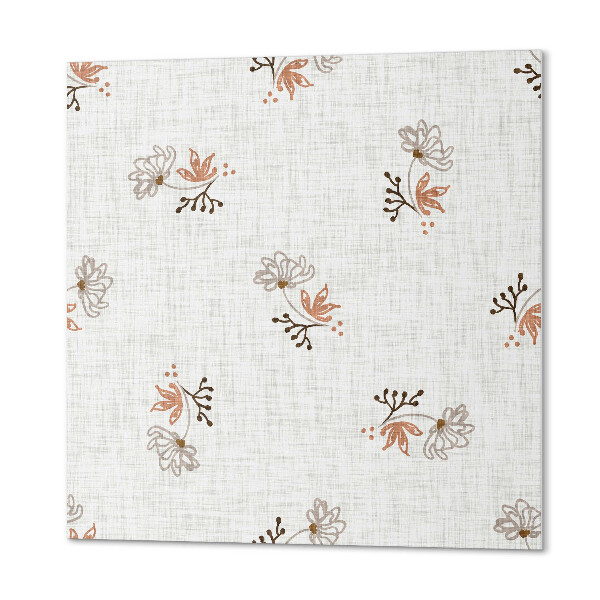 Wall panel square Floral pattern