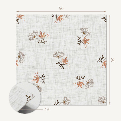 Wall panel square Floral pattern