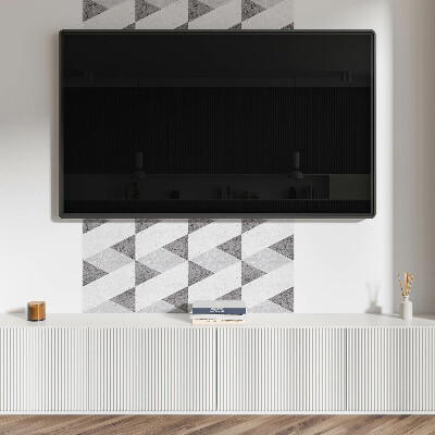 Wall panel square A play of contrasts in geometric forms