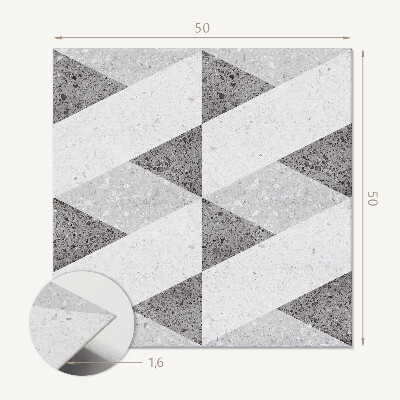 Wall panel square A play of contrasts in geometric forms
