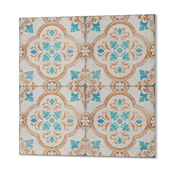 Pvc wall panel square Floral decorative motif