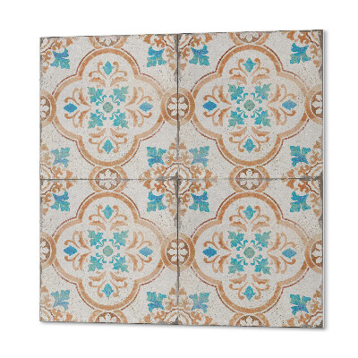 Pvc wall panel square Floral decorative motif