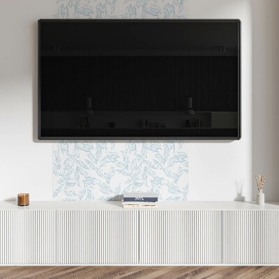 Pvc wall panel square Fancy leaves in patterns