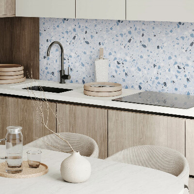 Pvc wall panel square Graphic pattern with stone elements