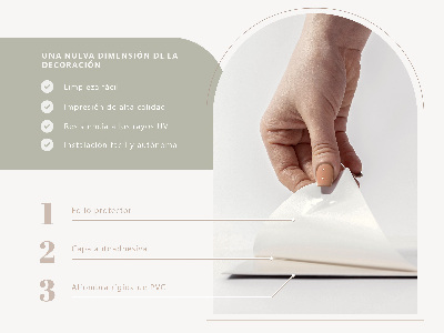 Wall panel square Stains in a modern version