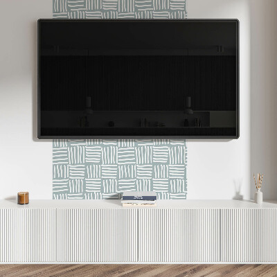 Pvc wall panel square Abstract arrangement of geometric lines