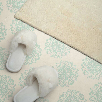 Wall panel square Background with floral pattern