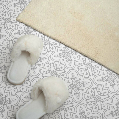 Wall panel square Decorative pattern of flowers with ornaments
