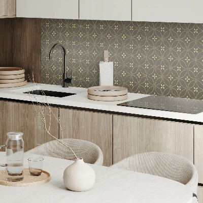 Pvc wall panel square Pattern with subtle plant details