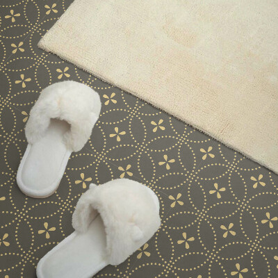 Pvc wall panel square Pattern with subtle plant details