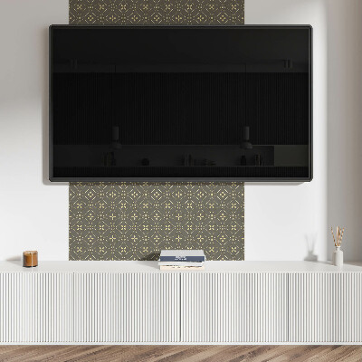 Pvc wall panel square Pattern with subtle plant details