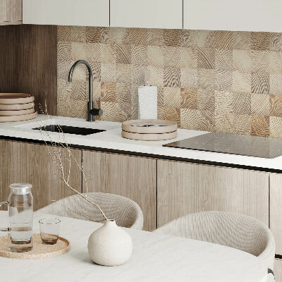 Wall panel square Wooden grain in a modern version