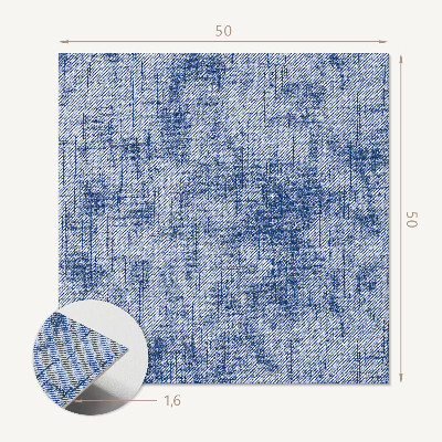 Wall panel square Fabric-like pattern