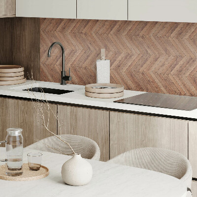 Pvc wall panel square Herringbone style with wood