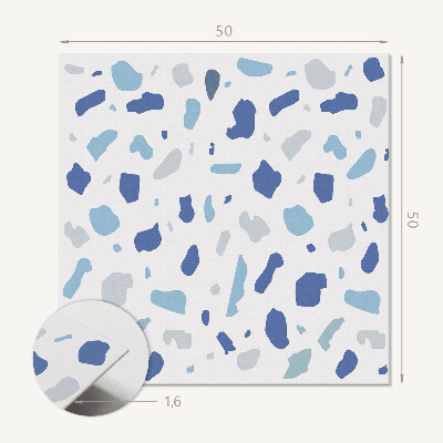 Wall panel square Abstract spots in an artistic edition