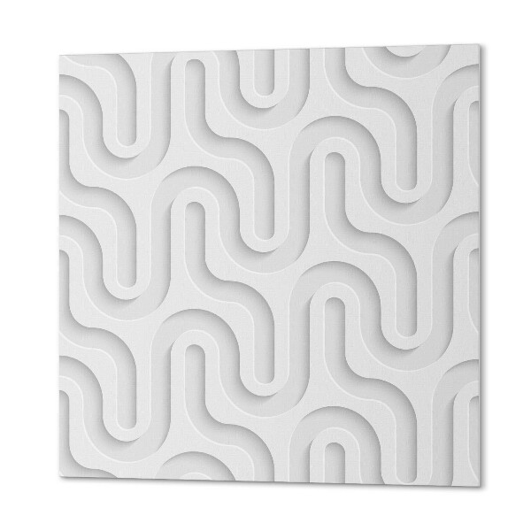 Wall panel square Waves in 3D Effect