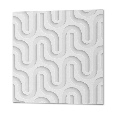 Wall panel square Waves in 3D Effect
